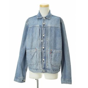 LeVIS PReMIUM / �꡼�Х����ץ�ߥ��� 001SA-0001 VINTAGE PLEATS TRUCKER JAKET ������ơ��� �ץ꡼�� �ȥ�å��� �ǥ˥ॸ�㥱�å� 