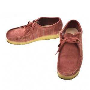 CLARKS / ���顼���� wallabee burgundy combi ���ӡ� �쥶�����塼�� 