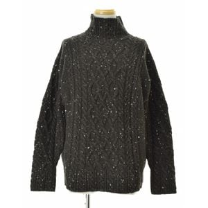 AURALEE / ������꡼ 21AW A21AT01TC WOOL BABY ALPACA NEPPED CABLE KNIT TURTLENECK P/O Ĺµ�˥åȥ������� 