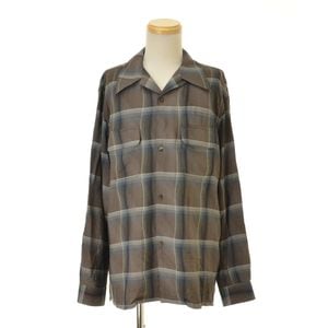 SUGARHILL / ���奬���ҥ� 25SS 2541000501 OMBRE PLAID OPEN COLLAR SHIRTS �졼��� Ĺµ����� 