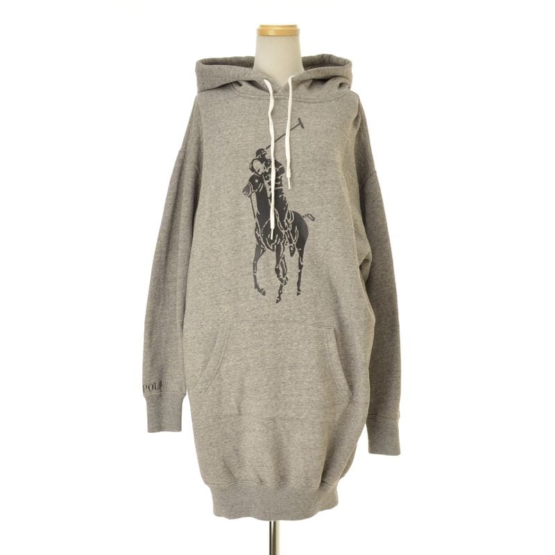 POLO RALPH LAUREN / �ݥ� ���ե������ Big Pony Oversize Fleece Hoodie Dress �������åȥѡ����� 