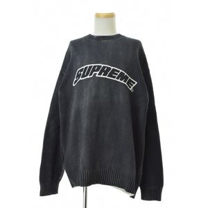 SUPREME / ����ץ꡼�� 23SS Printed Washed Sweater Ĺµ�˥åȥ������� 