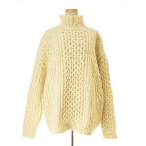 AURALEE / ������꡼ A8AP04FM FRENCH MERINO ARAN KNIT TURTLE NECK BIG P/O Ĺµ�˥åȥ������� 