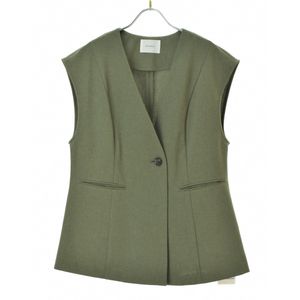 MIDIUMISOLID / �ߥǥ����ߥ���å� no collar vest �٥��� 