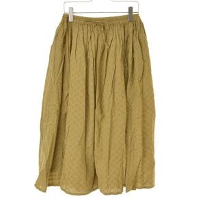 SOIL / ������ NSL21565 COTTON DOBIE PATCHWORK GATHERED SKIRT���� �������� 