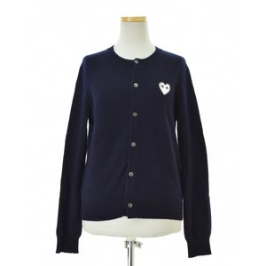 COMME des GARCONS PLAY / ����ǥ���륽�� �ץ쥤 AD2017 AZ-N061 �ۥ磻�ȥϡ��� �����륯�롼�ͥå��˥å� Ĺµ�����ǥ����� 