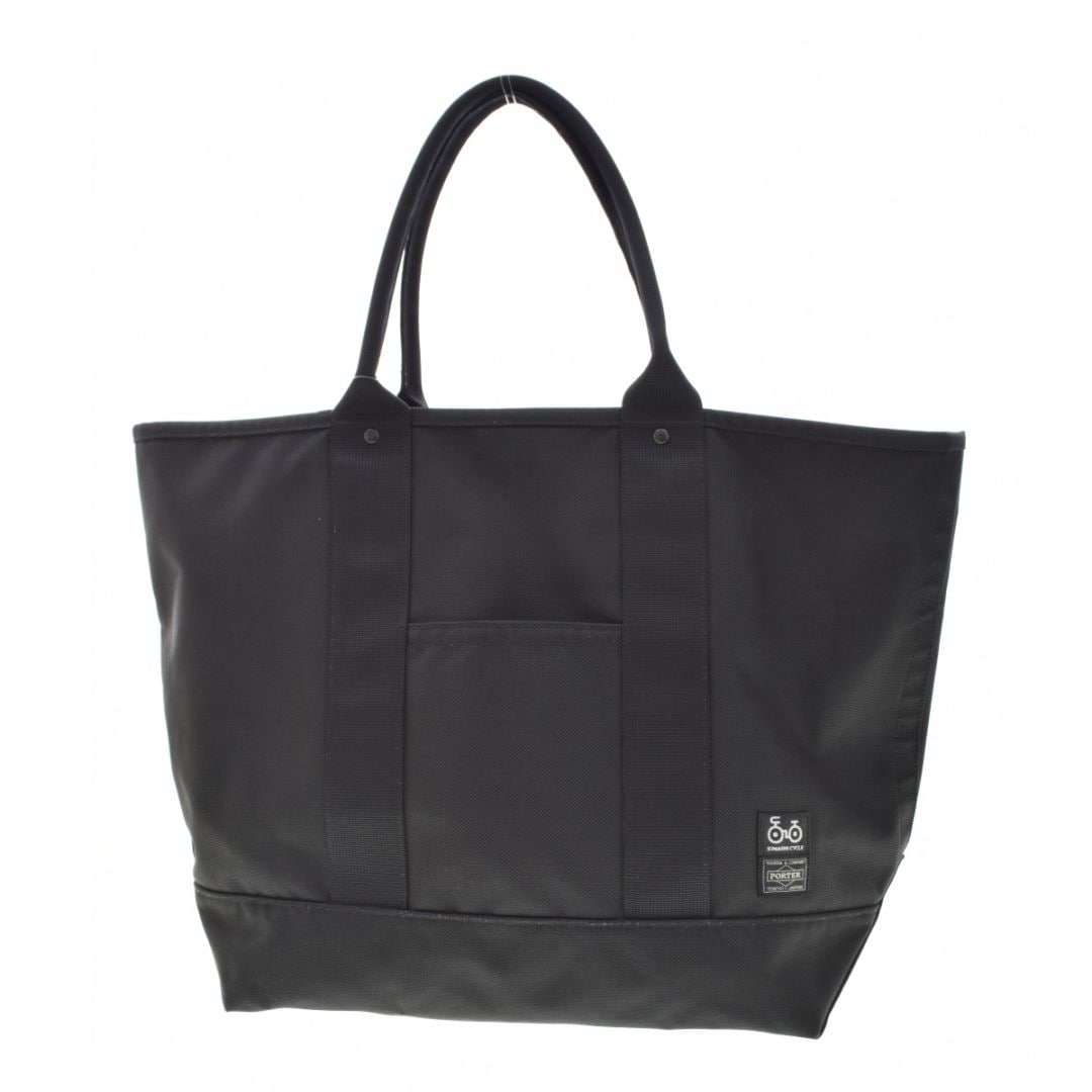 限定品　ポーター×木梨サイクル　トートバッグ　肩掛け可　A4収納可　ナイロン　黒 ブランド古着】PORTER × 木梨サイクル KINASHI CYCLE / ポーター