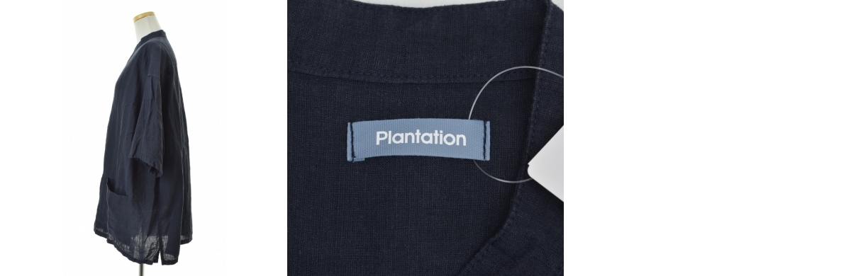 フォロー割☆プランテーション コットンリネン刺繍チュニックワンピース 七分袖 ブランド古着】Plantation / プランテーション PL31FK944 リネンラミー