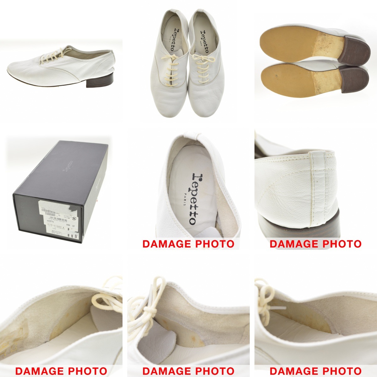 パリ購入品! レペット/repetto ジャズ/JAZZ 白 38（23.5～24） SALE