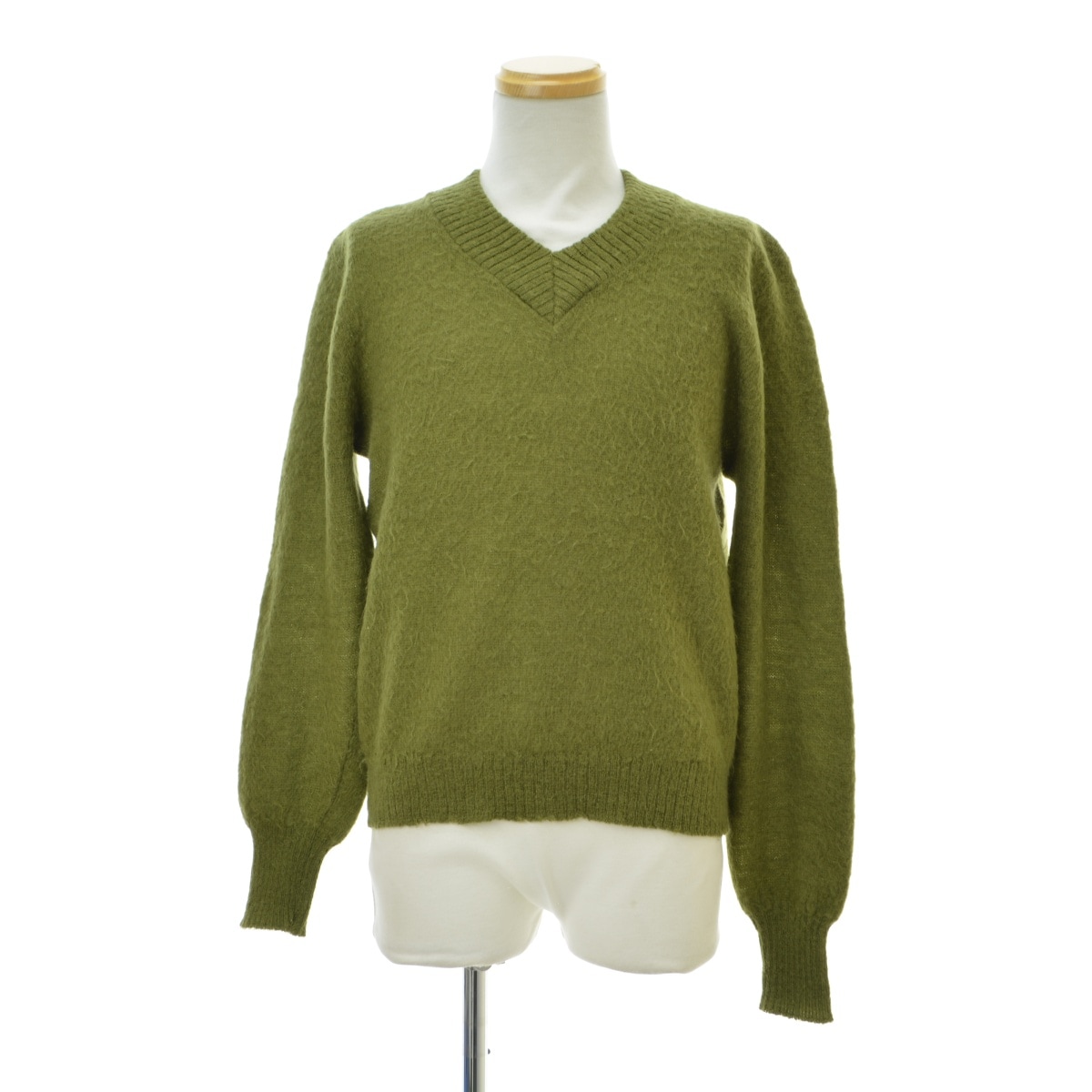 【CAMPUS】60s Mohair Shag Vネック長袖ニットセーター ブランド古着】CAMPUS / キャンパス 60s Mohair Shag Vネック 長袖