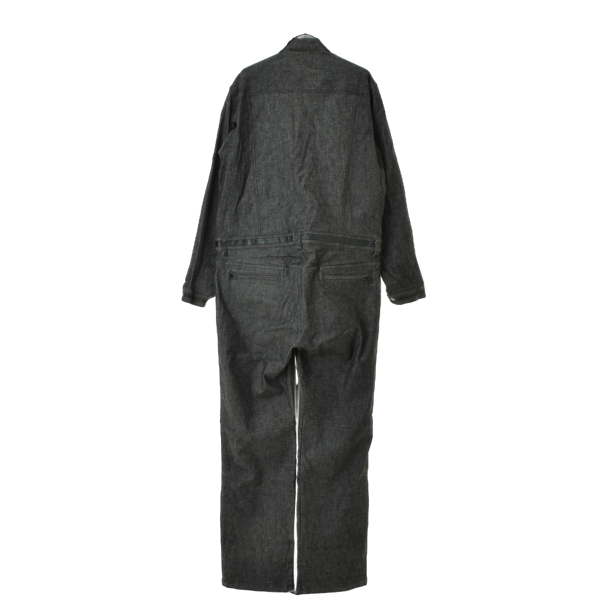 【KADOYA】CORSA DENIM SUIT レザー使い デニム ツナギオールインワン ブランド古着】KADOYA CORSA DENIM SUIT レザー使い デニム ツナギ