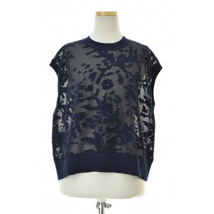 mizuiro-ind / �ߥ���������� mesh embroidery short vest �˥åȥ٥��� 