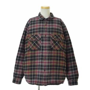 SUPREME / ����ץ꡼�� 24AW Quilted Plaid Shirt Grey Ĺµ����� 