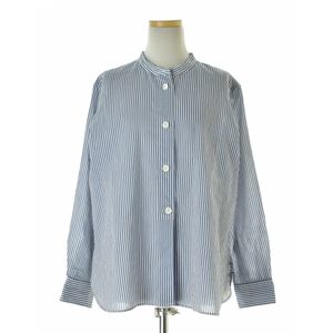 MARGARET HOWELL / �ޡ�����åȥϥ����� 26SS 5786153208 COTTON SILK STRIPE SHIRT ���åȥ󥷥륯���ȥ饤�ץ���� Ĺµ����� 