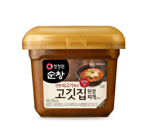 スンチャン_牛だし入り チゲ用テンジャン /_450g チゲ用味噌 デンジャン 韓国味噌 ピリ辛 焼肉と共に_0730-1