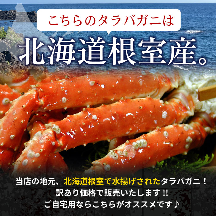 北海道根室産 タラバガニ 足 合計7kg（約18-22肩前後） 業務用 訳あり 塩分控えめ 脚折れ 1肩350g前後 ボイル カニ たらばがに タラバ蟹 送料無料（沖縄宛は別途送料）