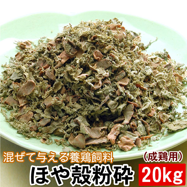 混ぜて与える養鶏飼料 ほや殻粉砕（成鶏用）20キロ 混ぜて与える養鶏飼料 ほやからふんさい 鶏卵色調 筋胃増大 家禽 吉田水産 センウロコ 送料無料（沖縄宛は別途送料1,100円頂戴いたします）