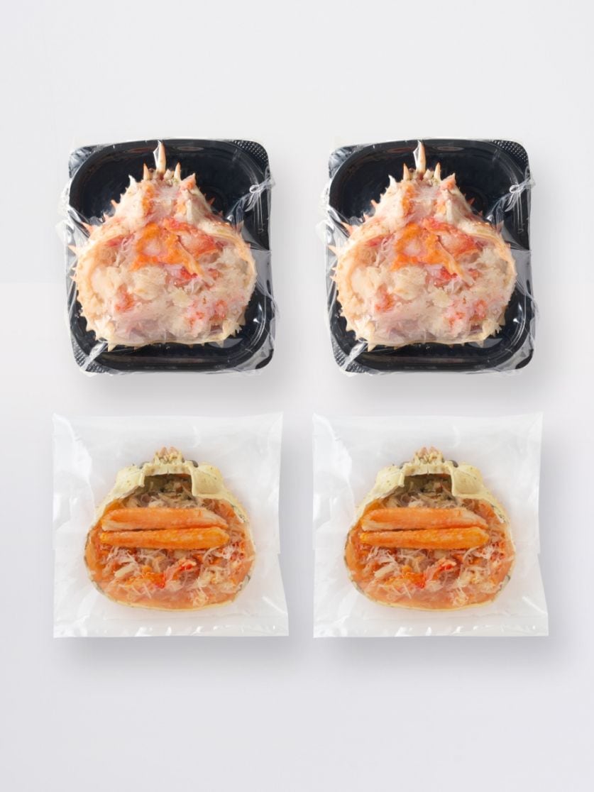 北海道産タラバ＆ズワイ甲羅盛り詰合せ2セット ※Kani-to特製かに酢付き