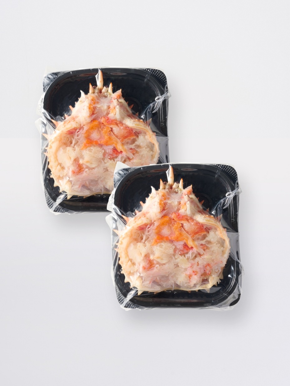 北海道産タラバ甲羅盛り2個セット ※Kani-to特製かに酢付き