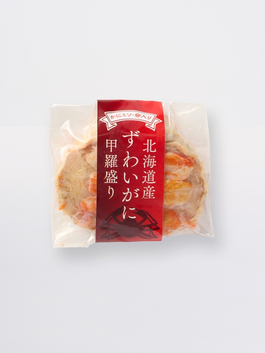 北海道産ズワイ甲羅盛り／かにミソ・卵入り1個