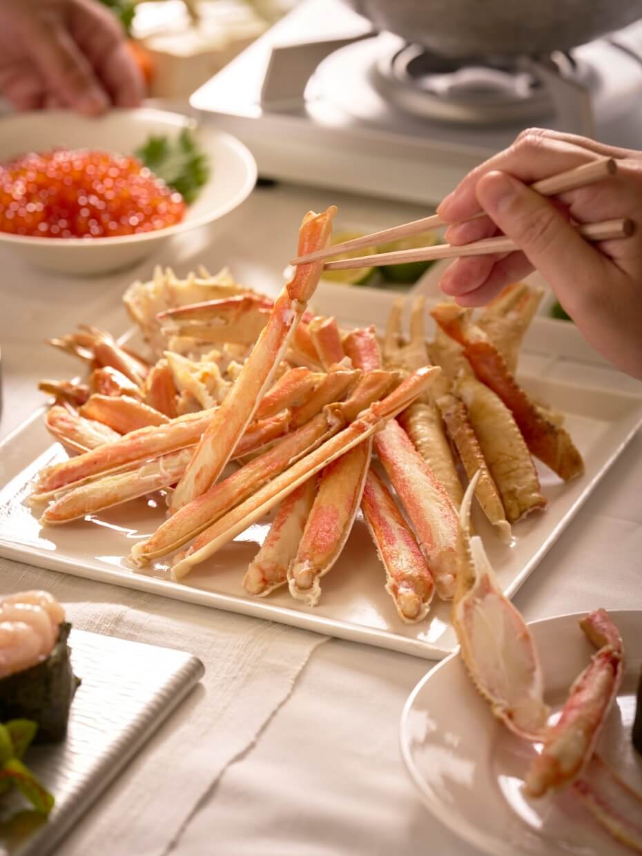 【2L～3Lサイズ】大型ボイルずわいハーフポーション 1kg ※Kani-to特製かに酢付き