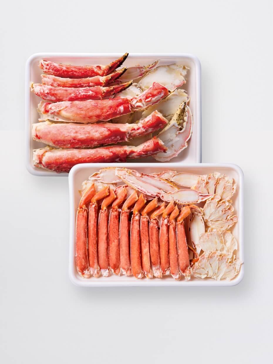 【L～2Lサイズ】大型ボイルたらばハーフポーション1kg　※Kani-to特製かに酢付き