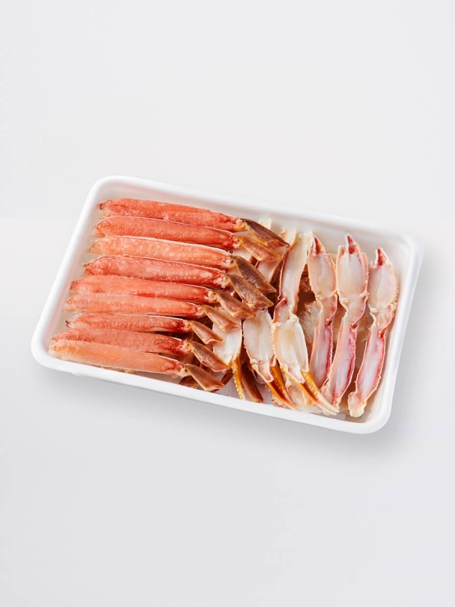 【2Lサイズ】大型生ずわい ハーフポーション鍋用1kg