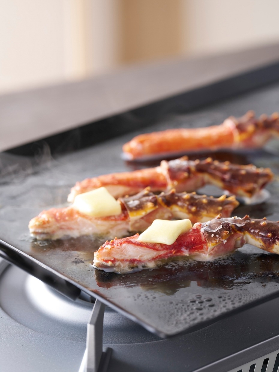 【5Lサイズ】北海道産 大型生たらば棒肉フルポーション 500g ※Kani-to特製かに酢付き
