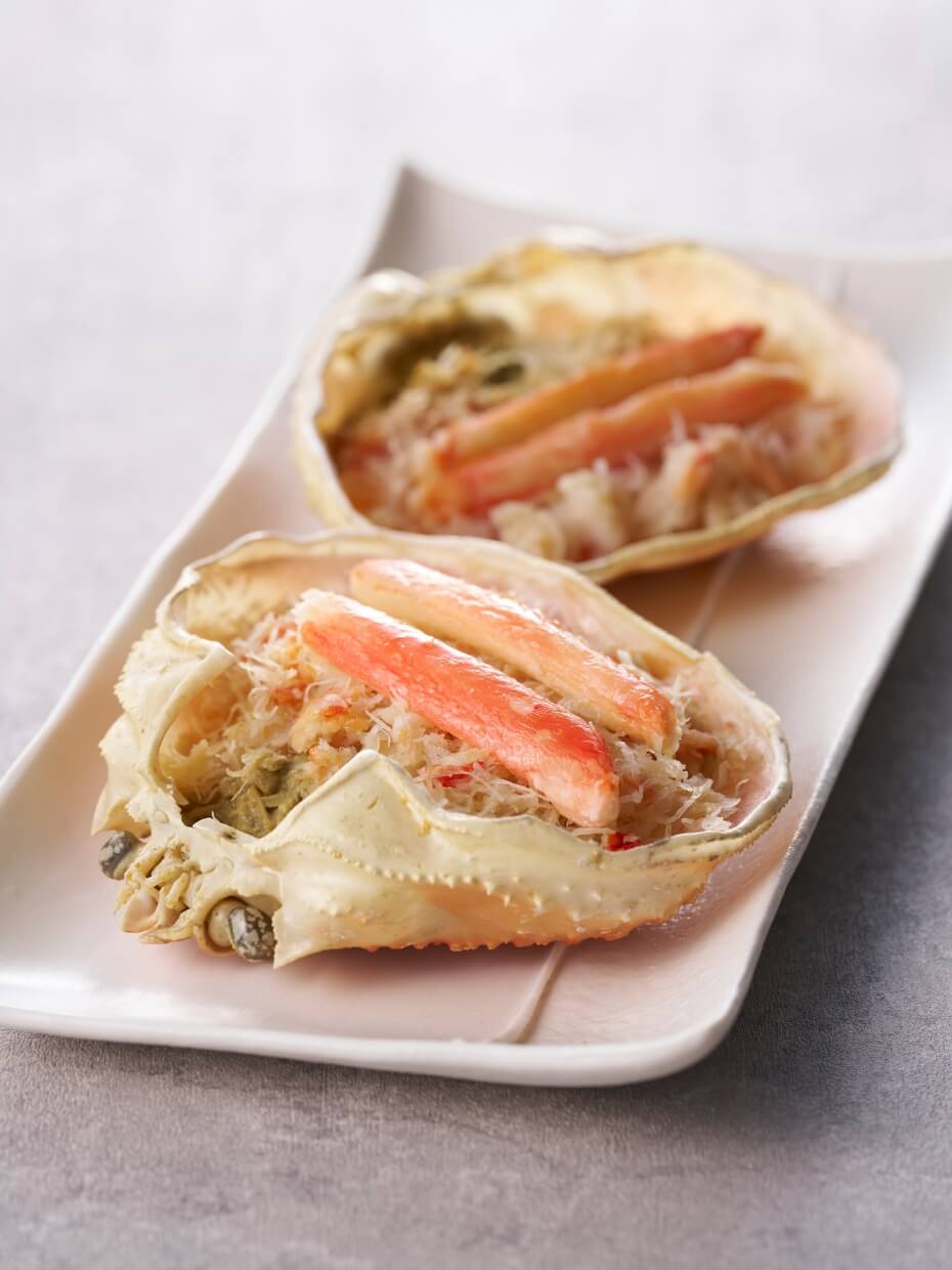 ボイルずわいがに甲羅盛り 2個セット ※Kani-to特製かに酢付き