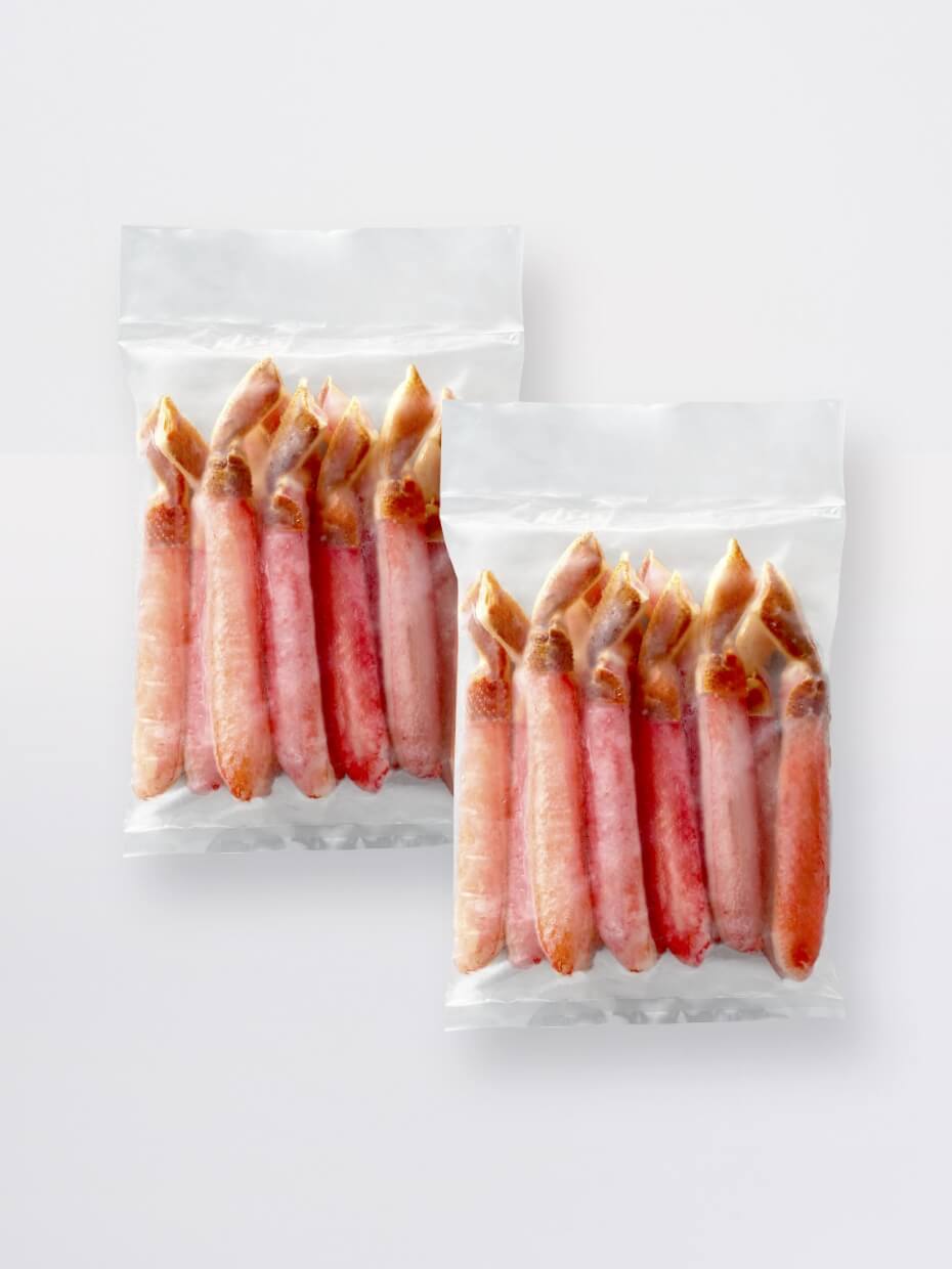 【5L～6Lサイズ】大型生ずわい棒肉 フルポーション(お刺身可) 計1kg ※Kani-to特製かに酢付き