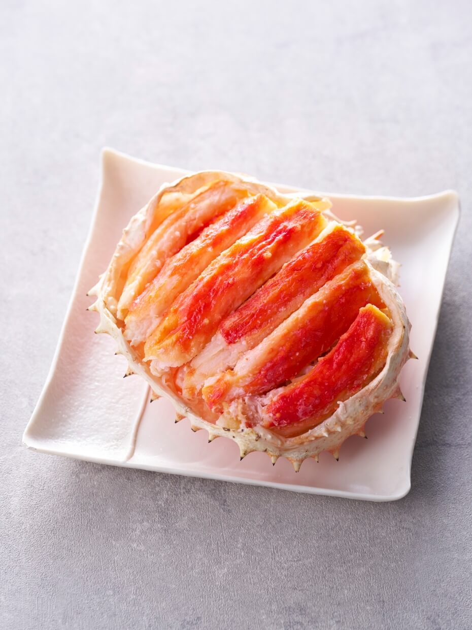 北海道産 特大ボイルたらば甲羅盛り 2個セット ※Kani-to特製かに酢付き