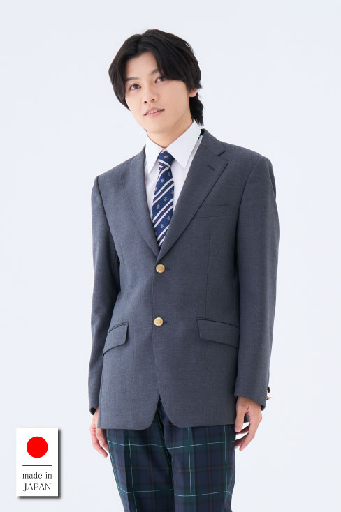 スクールブレザー 男子 チャコール (定番) / KANKO Harajuku Select