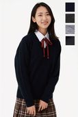 【日本製】無地スクールセーター 女子/ KANKO Harajuku Select
