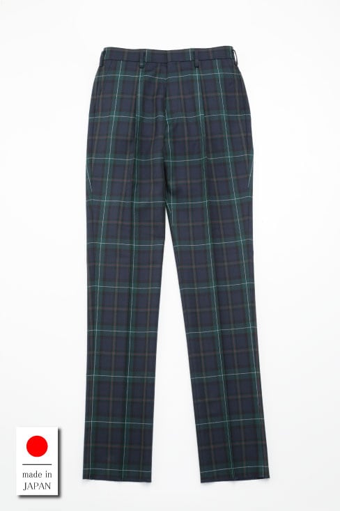 チェックスラックス ネイビー/ KANKO Harajuku Select