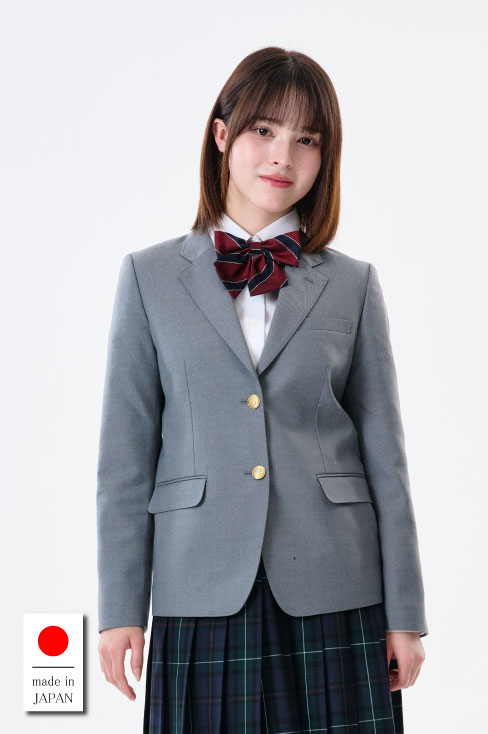 女子のスクールブレザーライトグレーは制服通販のカンコーオンライン