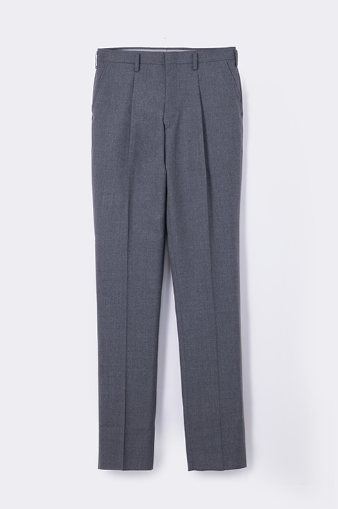 【受注生産 2026年8月末納品】 無地夏スラックス （チャコール）  / KANKO Harajuku Select