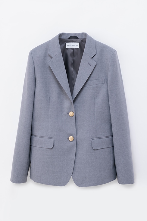 ふく 受注生産の制服用ブレザーのライトグレー（明るい灰色）です