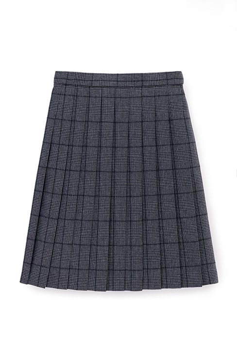 【受注生産 2026年8月末納品】チェックプリーツスカート （グレー）  / KANKO Harajuku Select