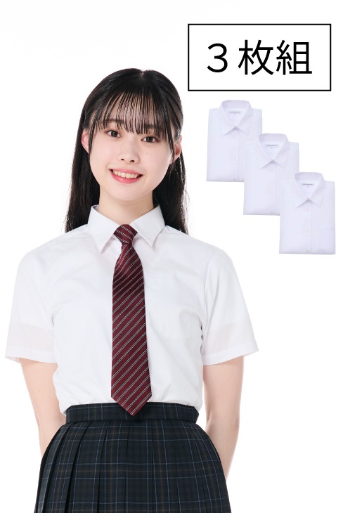 【ノーアイロン】 半袖シャツ 3枚組 / KANKO Harajuku Select