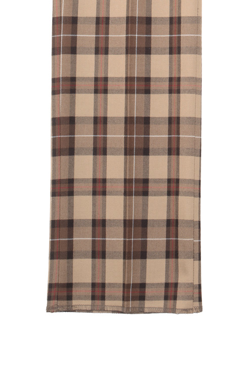 チェックスラックス  ブラウン/ KANKO Harajuku Select