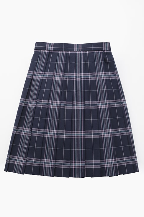 【受注生産 2026年8月末納品】 チェックプリーツスカート （ネイビー）  / KANKO Harajuku Select