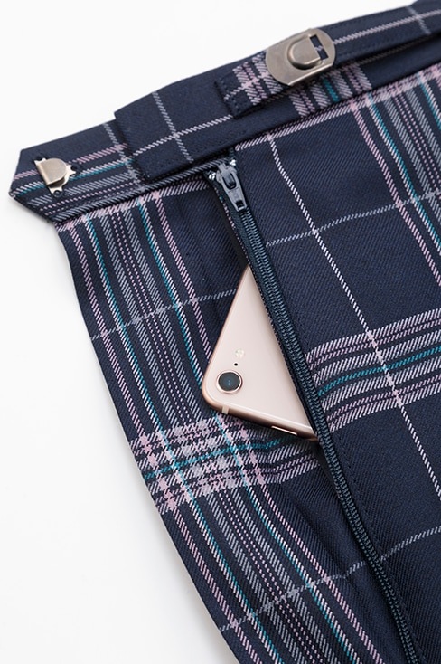 【受注生産 2026年8月末納品】チェックプリーツスカート (エンジ) / KANKO Harajuku Select