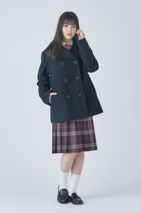 【受注生産 2026年8月末納品】チェックプリーツスカート (エンジ) / KANKO Harajuku Select