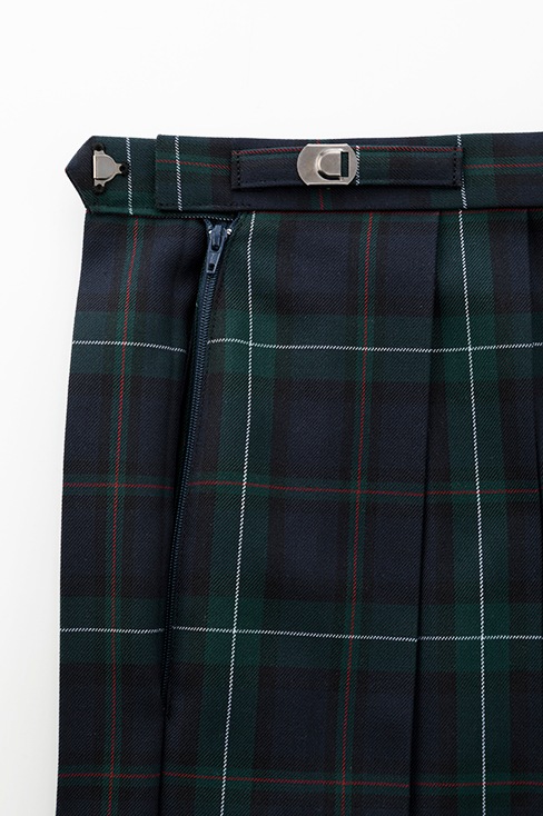 【受注生産 2026年8月末納品】チェックプリーツスカート （ネイビー）  / KANKO Harajuku Select