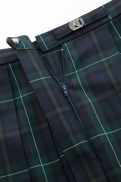 【受注生産 2026年8月末納品】チェックプリーツスカート （ネイビー）  / KANKO Harajuku Select