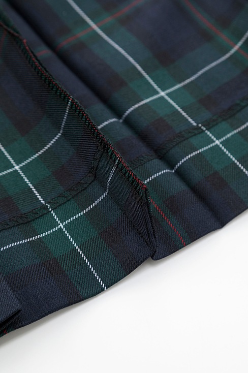 【受注生産 2026年8月末納品】チェックプリーツスカート （ネイビー）  / KANKO Harajuku Select