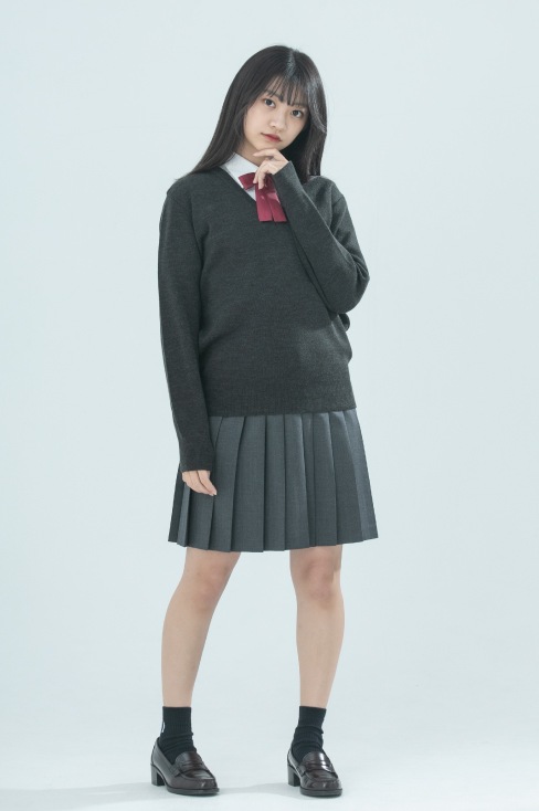 ネイビーの無地プリーツスカート（オーダー制服）通販のカンコー