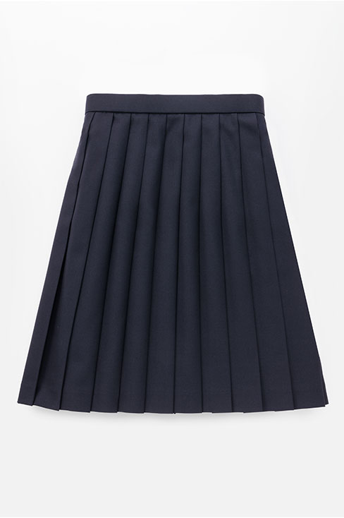 【受注生産 2026年8月末納品】無地プリーツスカート (ネイビー) / KANKO Harajuku Select