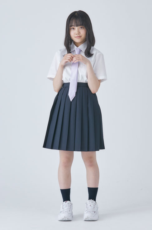 【受注生産 2026年8月末納品】無地プリーツスカート (チャコール) / KANKO Harajuku Select