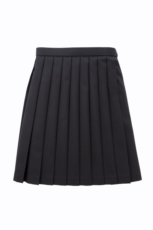 【受注生産 2026年8月末納品】無地プリーツスカート (ブラック) / KANKO Harajuku Select